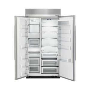 KitchenAid - 25.5 Cu. Ft. Side-by-Side Built-In Refrigerator - Stainless Steel