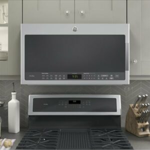 GE Profile - 2.1 Cu. Ft. Over-the-Range Microwave with Sensor Cooking - Stainless Steel