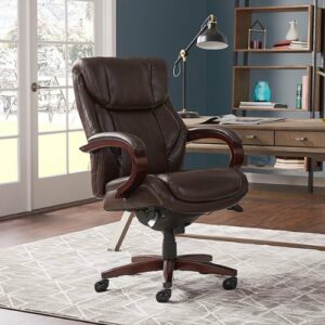 La-Z-Boy - Bellamy Executive Office Chair - Coffee Brown - Bonded Leather