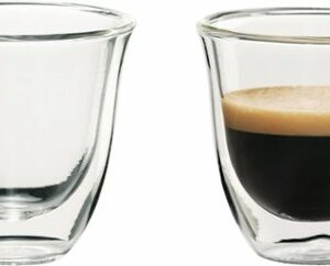 De'Longhi - 2-Oz. Espresso Cups (2-Pack) - Glass/Transparent