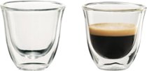 De'Longhi - 2-Oz. Espresso Cups (2-Pack) - Glass/Transparent