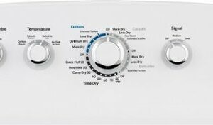 GE - 7.2 Cu. Ft. Electric Dryer - White