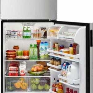 Whirlpool - 18.2 Cu. Ft. Top-Freezer Refrigerator - Stainless Steel