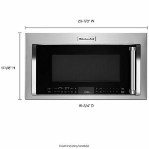 KitchenAid - 1.9 Cu. Ft. Convection Over-the-Range Microwave with Sensor Cooking - Stainless Steel