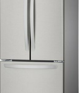 LG - 21.8 Cu. Ft. French Door Built-In Refrigerator with Smart Cooling System - Stainless Steel