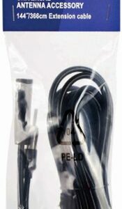 Metra - Universal 12' Antenna Extension Cable with Capacitator - Black