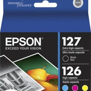 Epson - 127 4-Pack High Capacity Ink Cartridges - Black/Cyan/Magenta/Yellow