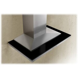 Zephyr - Arc Collection Layers 42" Range Hood - Stainless Steel/Black Glass