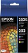 Epson - 252 4-Pack Ink Cartridges High Capacity and Standard Capacity - Cyan/Magenta/Yellow/Black