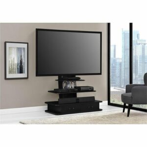 Ameriwood Home - Galaxy TV Stand with Mount for TVs up to 70" - Black