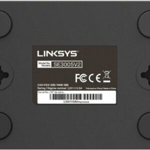 Linksys - 5-Port Gigabit Ethernet Switch - Black/Blue