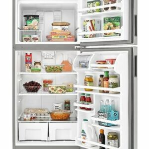 Amana - 18.2 Cu. Ft. Top-Freezer Refrigerator - Stainless Steel