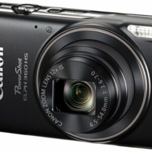 Canon - PowerShot ELPH 360 20.2-Megapixel Digital Camera - Black