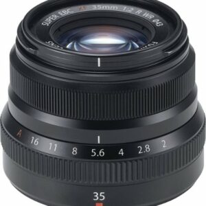 XF 35mm f/2 R WR Standard Lens for Fujifilm X-Mount System Cameras - Black