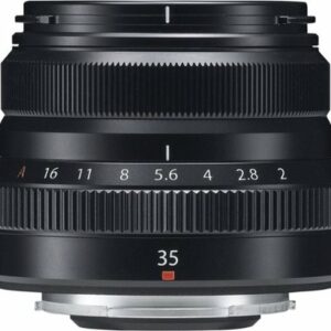 XF 35mm f/2 R WR Standard Lens for Fujifilm X-Mount System Cameras - Black