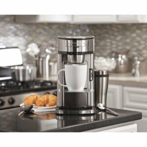 Hamilton Beach - Single Serve Coffee Maker - Stainless Steel