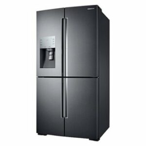 Samsung - 27.8 cu. ft. 4-Door Flex French Door Refrigerator with Food ShowCase - Black Stainless Steel