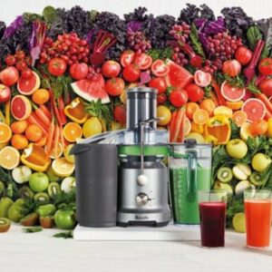 Breville - Juice Fountain® Cold Electric Juicer - Silver