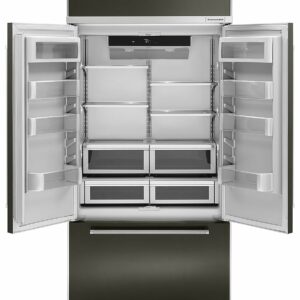 KitchenAid - 24.2 Cu. Ft. French Door Built-In Refrigerator - Black Stainless Steel