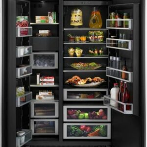 JennAir - 29.2 Cu. Ft. Side-by-Side Refrigerator - Custom Panel Ready