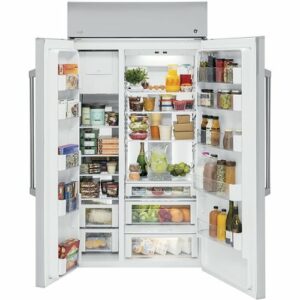 Café - 29.6 Cu. Ft. Side-by-Side Built-In Refrigerator - Stainless Steel