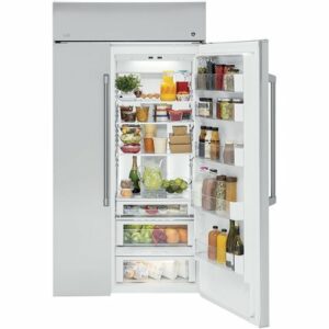 Café - 29.6 Cu. Ft. Side-by-Side Built-In Refrigerator - Stainless Steel