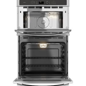 GE Profile - 27" Built-In Double Electric Convection Wall Oven with Built-In Microwave - Stainless Steel