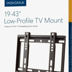 Insignia™ - Fixed TV Wall Mount for Most 19" - 43" TVs - Black