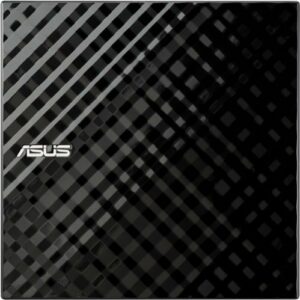 ASUS - 24x Write/16x Rewrite/24x Read CD - 8x Write DVD External USB 2.0 DVD-Writer Drive - Black