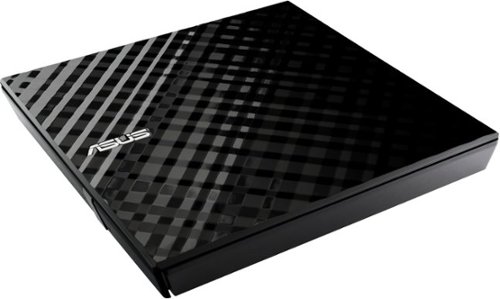 ASUS - 24x Write/16x Rewrite/24x Read CD - 8x Write DVD External USB 2.0 DVD-Writer Drive - Black