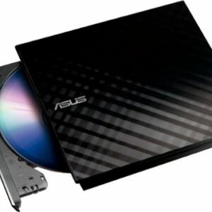 ASUS - 24x Write/16x Rewrite/24x Read CD - 8x Write DVD External USB 2.0 DVD-Writer Drive - Black