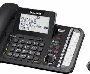 Panasonic - KX-TG9581B DECT 6.0 Expandable Cordless Phone System with Digital Answering System - Black