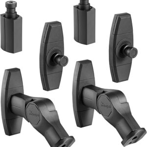 Rocketfish™ - Tilting Wall Mounts for Most Small Speakers (2-Pack) - Black