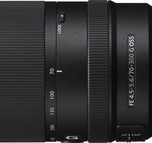 Sony - FE 70-300mm f/4.5-5.6 G OSS Telephoto Lens for Alpha E-mount Cameras - Black