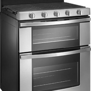 Whirlpool - 6.0 Cu. Ft. Self-Cleaning Freestanding Double Oven Gas Convection Range - Stainless Steel