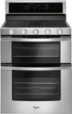 Whirlpool - 6.0 Cu. Ft. Self-Cleaning Freestanding Double Oven Gas Convection Range - Stainless Steel