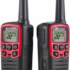 Midland - Pair of T31 FRS Radios - 26 Miles - Black/Red