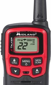 Midland - Pair of T31 FRS Radios - 26 Miles - Black/Red