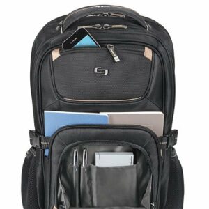 Solo New York - Pro Laptop Backpack for 17.3" Laptop - Black/Gold