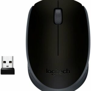 Logitech - M170 Wireless Compact Optical Ambidextrous Mouse - Black