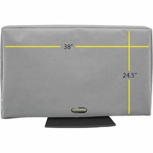 Solaire - Outdoor TV Cover for Most Flat-Panel TVs up to 43" - Light Gray