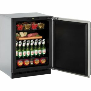 U-Line - 2000 Series 4.9 Cu. Ft. Built-In Mini Fridge - Stainless Steel