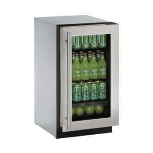 U-Line - 2000 Series 3.6 Cu. Ft. Built-In Mini Fridge - Stainless Steel