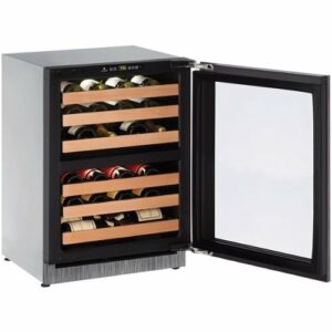 U-Line - Wine Captain 43-Bottle Wine Cooler - Stainless Steel