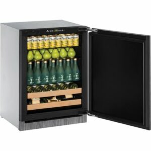 U-Line - 2000 Series 10-Bottle Built-In Wine Refrigerator - Custom Panel Ready