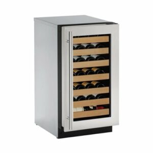 U-Line - Wine Captain 31-Bottle Built-In Wine Cooler - Stainless Steel