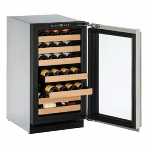 U-Line - Wine Captain 31-Bottle Built-In Wine Cooler - Stainless Steel