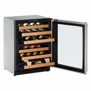 U-Line - Wine Captain 43-Bottle Wine Cooler - Stainless Steel