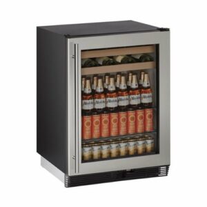 U-Line - 1000 Series 16-Bottle Built-In Wine Refrigerator - Stainless Steel