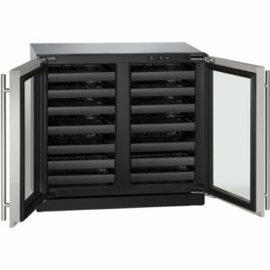 U-Line - Wine Captain 62-Bottle Built-In Wine Cooler - Stainless Steel